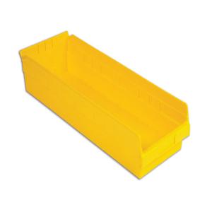 LEWISBINS SB248-4 Yellow Shelf Bin, 4 Inch Height, Yellow, Carton of 6 | CJ6UXZ