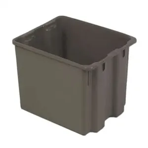 LEWISBINS SN2117-12 Grey Stack and Nest Container, 1.8 cu. ft. Volume, 12 Inch Height, Grey, Carton of 5 | CJ6UYB