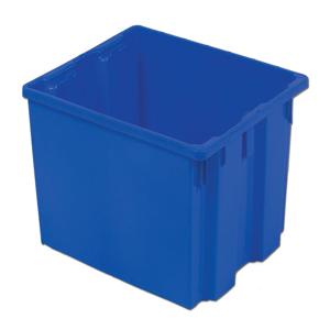 LEWISBINS SN2420-13 Blue Stack and Nest Container, 2.7 cu. ft. Volume, 13 Inch Height, Blue, Carton of 5 | CJ6UYE