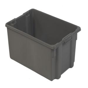 LEWISBINS SN2818-10 Grey Stack and Nest Container, 4.7 cu. ft. Volume, 10.5 Inch Height, Grey, Carton of 5 | CJ6UYF