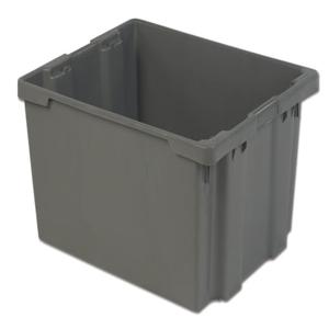 LEWISBINS SN3024-15 Grey Stack and Nest Container, 2.3 cu. ft. Volume, 15.1 Inch Height, Grey | CJ6UYG