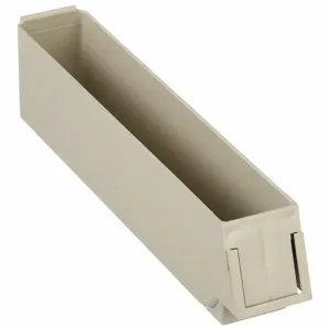 LEWISBINS UDB1203-2 Lt Beige Unit Dose B Inch, 10 3/4 Inch Overall Length, 2 Inch x 2 7/8 Inch, Label Holders | CR9JEN 48LX25