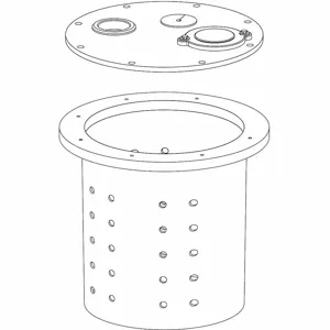 LIBERTY SAFE K001308 Crawl Space Sump Basin And Cover | CR9JKR 42EM61