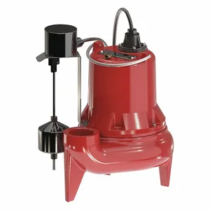 LIBERTY LE51AV Sewage Pump, 1/2, 120VAC, Vertical Float, 118 Gpm Flow Rate | CR9JJJ 56KD59