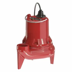 LIBERTY LE51M Sewage Pump, 1/2, 120VAC, 118 Gpm Flow Rate, 2 Inch | CR9JJF 56KD60