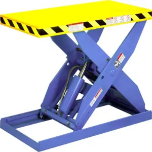 LIFT PRODUCTS LPT4W-020-36 Scissor Lift Table, 48 Inch Wide Base, 2000 Lbs Capacity, 43 Inch Maximum Height | CE8YYZ