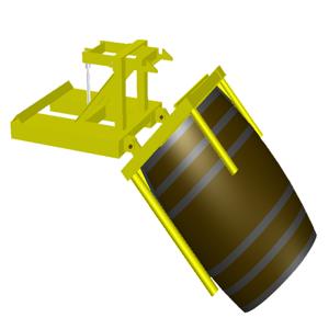 LIFTOMATIC DU-SOM Fasskipper mit Gabelstaplermontage, mit Wasserhahn-Abstandhalter, 800 lbs. Kapazität | CL6WAV