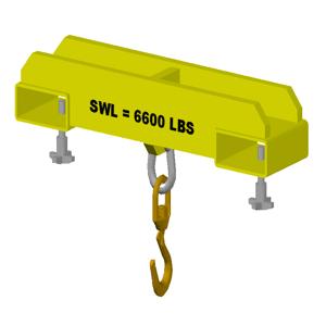LIFTOMATIC FMH6600 Forklift Mounted Lift Hook, 6600 lbs. Capacity, Steel | CL6WBG