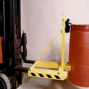 LIFTOMATIC LD-1 Forklift Mounted Drum Handler, 750 lbs. Capacity, 32 x 31 x 38 Inch Size | CL6VYM