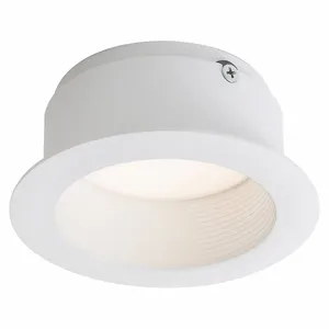 LIGHTOLIER L4RBW Round Trim, 4 Inch Nominal Size, White, Baffle Trim | CR9KKT 792HT3