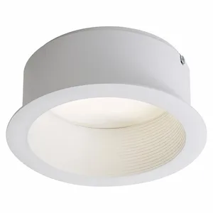 LIGHTOLIER L6RBW Round Trim, 6 Inch Nominal Size, White, Baffle Trim | CR9KKU 792HV4