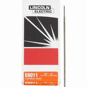 LINCOLN ELECTRIC ED030562 Stick Electrode, Carbon Steel, E6011, 3/32 Inch X 12 Inch, 5 Lb, Fleetweld 180 | CR9MEH 12C114