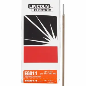 LINCOLN ELECTRIC ED030563 Stick Electrode, Carbon Steel, E6011, 1/8 Inch X 14 Inch, 5 Lb, Fleetweld 180 | CR9MEE 12C113