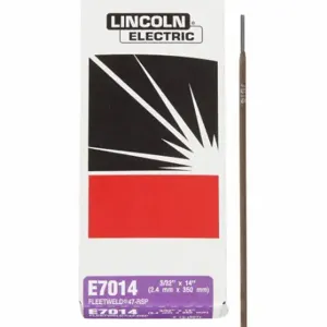 LINCOLN ELECTRIC ED030566 Stick Electrode, Carbon Steel, E7014, 3/32 Inch X 14 Inch, 5 Lb, Fleetweld 47 | CR9MER 12C106