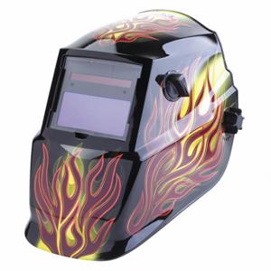 LINCOLN ELECTRIC K4071-1 Welding Helmet, Auto-Darkening, 2 Arc Sensors, Red/Tan, Blaze, W9 to W13, Digital | CR9MHC 49CE29