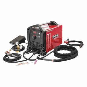 LINCOLN ELECTRIC K5126-1 TIG Welder, Square Wave TIG 200, AC/DC, Stick/TIG Pack w/Foot Control, 200 A | CR9MFY 54RY17