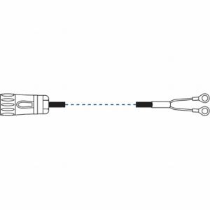 LIND EQUIPMENT LE600-P-2SL Kabelschuh-Kabelbaugruppe, 2 Fuß gerades Kabel, Kabelschuhe und Schnellanschluss | CR9MTP 33UC52