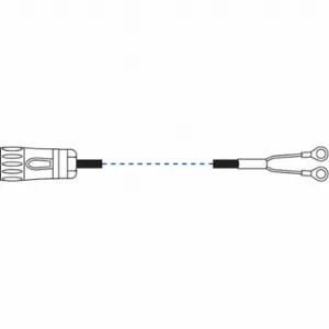 LIND EQUIPMENT LE600-P-2SL Lug Cable Assembly, 2 Ft Straight Cable, Lugs And Quick Connect | CR9MTP 33UC52