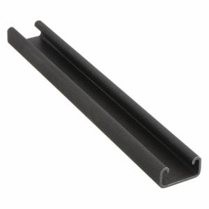 LINEAR PAC2247-096.000 PBC Hardened Crown Roller Rail, 96 Inch Overall Length, Black Powder-Coated Steel | CR9NGT 2CPR4