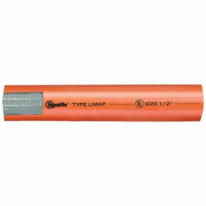 LIQUATITE LNM-P 14 Liquid Tight Conduit, 1 1/4 Inch Trade Size, Orange, 100 ft Nominal Length, LNMP | CR9NVE 787L33