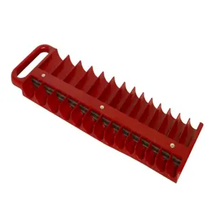 LISLE LS/40200 Socket Holder, Magnetic, Red, 3/8 Inch Size, Pack of 6 | CD8FNQ