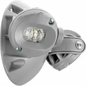 LITHONIA LIGHTING ELMRW LP220L DNAXD T Remote Head, Led, Aluminum, Ceiling/Wall, 2 W Lamp Watt, 2 Lamps, 8 To 30 V, Adj, Silver | CR9QDB 61HZ70