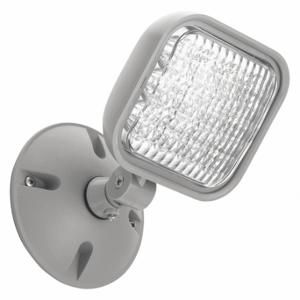 LITHONIA LIGHTING ERE GY SGL WP SQ M12 Wet Location Remote Head, LED, Plastic, Ceiling/Wall, 1 W Lamp Watt, 1 Lamps, 3.6 V, Adj | CR9QGA 487V46