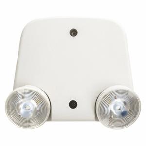 LITHONIA LIGHTING ERE W T RD M24 Remote Head, Led, Plastic, Ceiling/Wall, 2 W Lamp Watt, 2 Lamps, 3.6 V, Adj, White | CR9QDG 487V45
