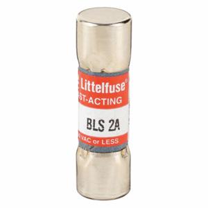 LITTELFUSE BLS002 Fuse, 2A, 600V AC, 1-3/8 Inch Length x 13/32 Inch Dia. | CY3DZQ