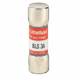 LITTELFUSE BLS003 Fuse, 3A, 600V AC, 1-3/8 Inch Length x 13/32 Inch Dia. | CY3DZR