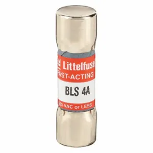 LITTELFUSE BLS004 Fuse, 4A, 600V AC, 1-3/8 Inch Length x 13/32 Inch Dia. | CY3DZT