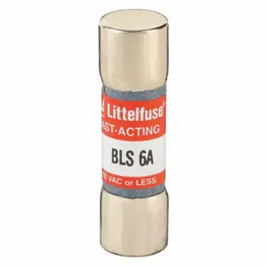 LITTELFUSE BLS006 Fuse, 6A, 250V AC, 1-3/8 Inch Length x 13/32 Inch Dia. | CY3DZV