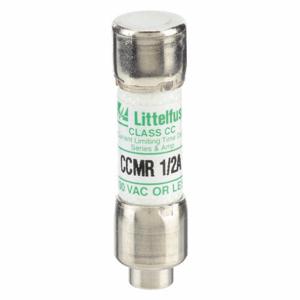 LITTELFUSE CCMR.500 Fuse, Class CC, Time Delay, 1/2A, 250V DC, Cylindrical Body, Non-Indicating | CY3DZZ