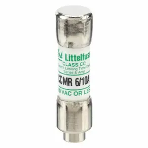 LITTELFUSE CCMR.600 Fuse, Class CC, Time Delay, 6/10A, 250V DC, Cylindrical Body, Non-Indicating | CY3EAA