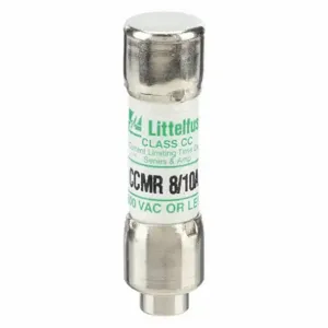 LITTELFUSE CCMR.800 Fuse, Class CC, Time Delay, 8/10A, 250V DC, Cylindrical Body, Non-Indicating | CY3EAB