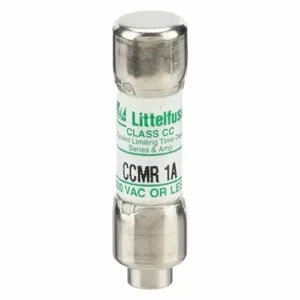 LITTELFUSE CCMR001 Fuse, Class CC, Time Delay, 1-A, 250V DC, Cylindrical Body, Non-Indicating | CY3EAC