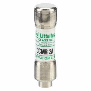 LITTELFUSE CCMR003 Fuse, Class CC, Time Delay, 3A, 300V DC, Cylindrical Body, Non-Indicating | CY3EAE