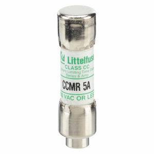 LITTELFUSE CCMR005 Fuse, Class CC, Time Delay, 5A, 250V DC, Cylindrical Body, Non-Indicating | CY3EAG