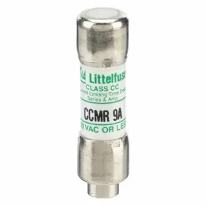 LITTELFUSE CCMR009 Fuse, Class CC, Time Delay, 9A, 250V DC, Cylindrical Body, Non-Indicating | CY3EAL