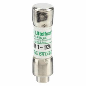 LITTELFUSE CCMR01.5 Fuse, Class CC, Time Delay, 1-1/2A, 250V DC, Cylindrical Body, Non-Indicating | CY3EAN