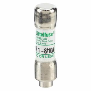 LITTELFUSE CCMR01.8 Fuse, Class CC, Time Delay, 1-8/10A, 250V DC, Cylindrical Body, Non-Indicating | CY3EAQ