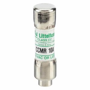 LITTELFUSE CCMR010 Fuse, Class CC, Time Delay, 10A, 250V DC, Cylindrical Body, Non-Indicating | CY3EAR