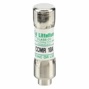 LITTELFUSE CCMR010 Fuse, Class CC, Time Delay, 10A, 250V DC, Cylindrical Body, Non-Indicating | CY3EAR