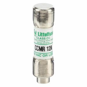 LITTELFUSE CCMR012 Fuse, Class CC, Time Delay, 12A, 500V DC, Cylindrical Body, Non-Indicating | CY3EAT