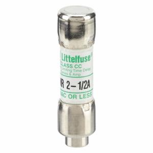 LITTELFUSE CCMR02.5 Fuse, Class CC, Time Delay, 2-1/2A, 300V DC, Cylindrical Body, Non-Indicating | CY3EAV