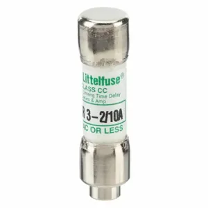 LITTELFUSE CCMR03.2 Fuse, Class CC, Time Delay, 3-2/10A, 300V DC, Cylindrical Body, Non-Indicating | CY3EAY