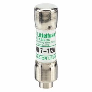 LITTELFUSE CCMR07.5 Fuse, Class CC, Time Delay, 7-1/2A, 250V DC, Cylindrical Body, Non-Indicating | CY3EBD