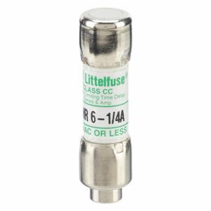 LITTELFUSE CCMR6.25 Fuse, Class CC, Time Delay, 6-1/4A, 250V DC, Cylindrical Body, Non-Indicating | CY3EBG