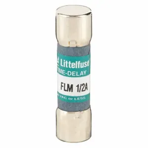 LITTELFUSE FLM.500 Fuse, 1/2A, 250V AC, 1-1/2 Inch Length x 13/32 Inch Dia. | CY3EBZ