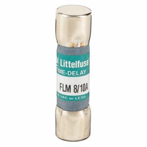 LITTELFUSE FLM.800 Fuse, 8/10A, 250V AC, 1-1/2 Inch Length x 13/32 Inch Dia. | CY3ECB